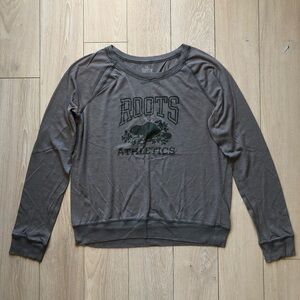 Roots Athletics Long Sleeve Shirt in Gray Women’s Size L